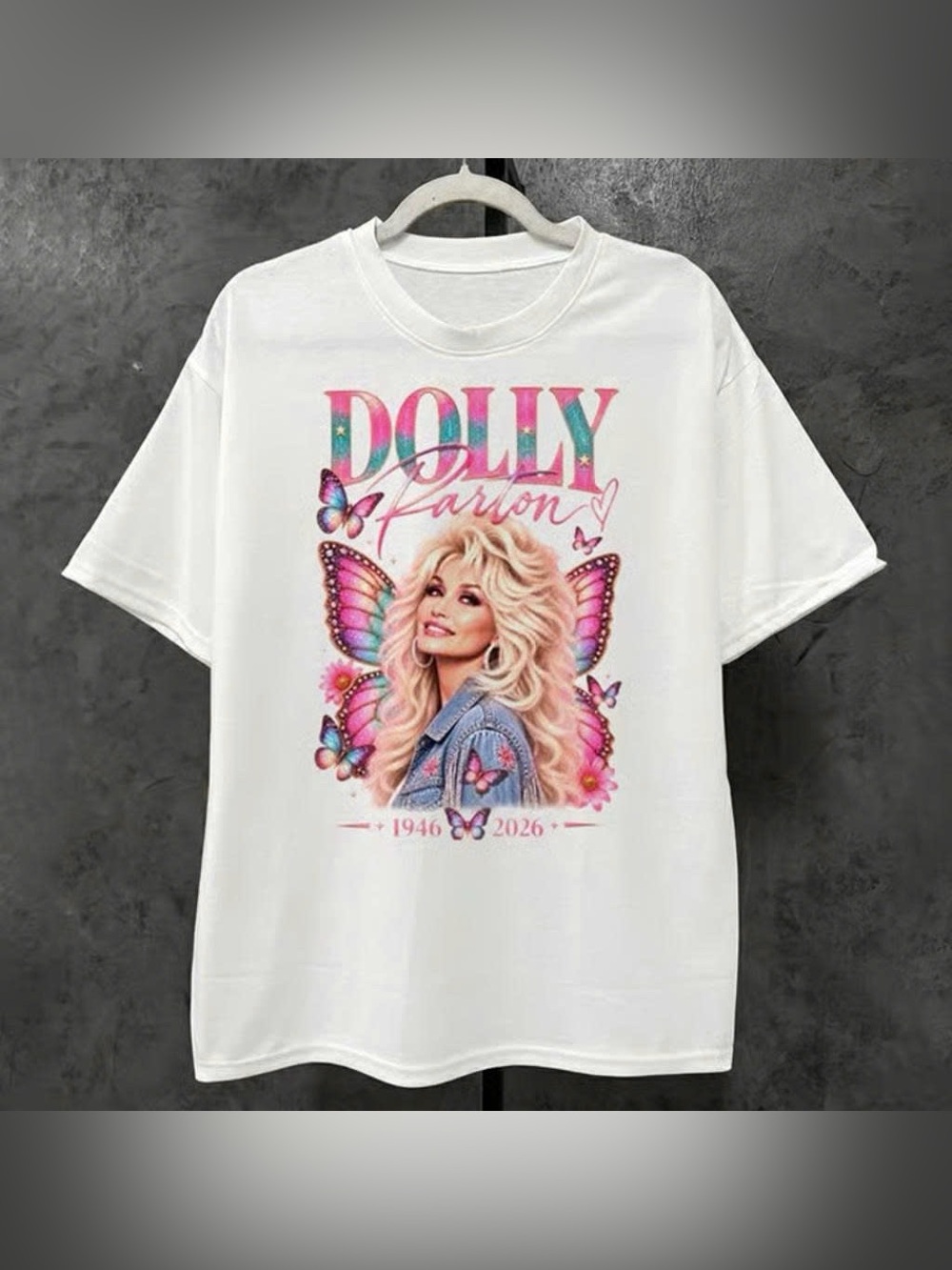 Vintage Dolly Parton Music Country Inspired White T Shirt